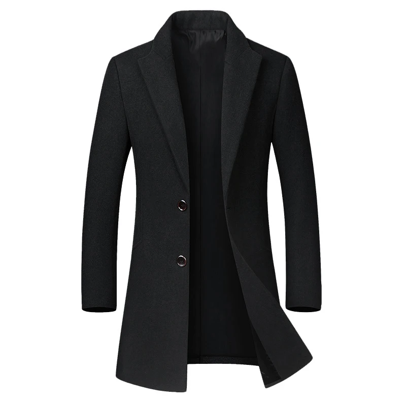 Winter Wool Trench Coat Men Long Coat Turn-down Collar High-quality Wool Men Jacket Clothes Fashion Slim Outerwear MY024 Winter Wool Trench Coat Men Long Coat Turn-down Collar High-quality Wool Men Jacket Clothes Fashion Slim Outerwear MY024