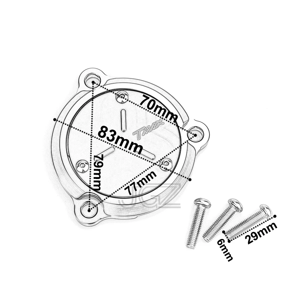 Для Yamaha TMAX 530 Мотоцикл с ЧПУ алюминиевая боковая круглая крышка двигателя защитная защита модифицированные аксессуары украшения