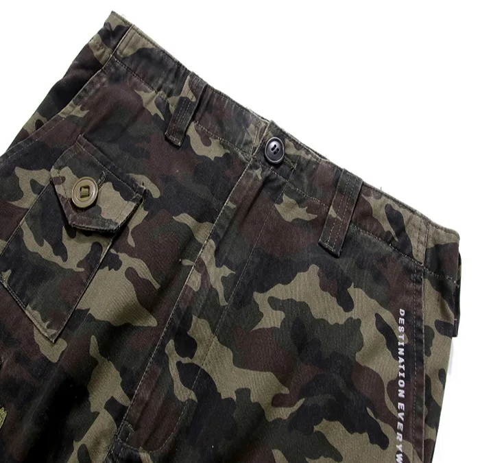 Для мужчин camo cargo jogger Штаны назад хип Письмо Печатные camo joggers