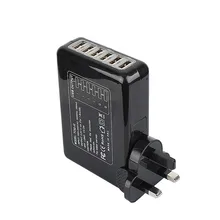 6 USB Ports Travel Wall Charger for more Smartphone AU/UK/US/EU Plugs For iPhone7 for Samsung S6