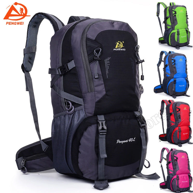 40l Pengwei靴収納ハイキングキャンプ防水バイク旅行荷物リュックバックパックバッグ便利な サイド マネー キー ポケット Bag Juice Backpacking Quiltbackpack Convertible Bag Aliexpress