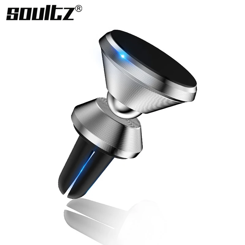 

Soultz Strong Magnetic Car Phone Holder 360 Degree Rotation Universal Air Vent Car Holder Stand Support For iPhone 6 For Samsung