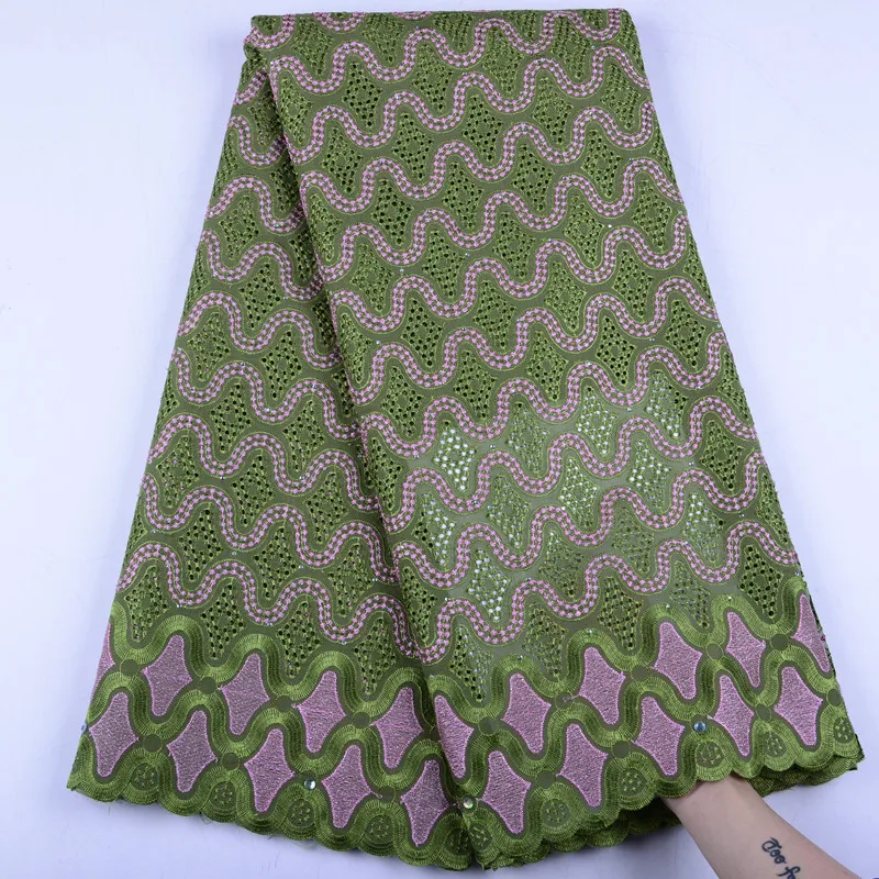 

Dark Green Nigerian Lace Fabrics 2019 African Swiss Voile Lace High Quality Swiss Voile Lace In Switzerland For Wedding S1506