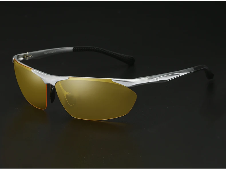 YSO очки ночного видения мужские алюминиевые магниевые поляризованные очки ночного видения для вождения автомобиля Рыбалка антибликовые 8546