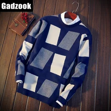 Осенняя одежда года зимний свитер пуловер для мужчин Рождественские толстовки с животным принтом свитера цвета Омбре marca дешевые мужской свитер