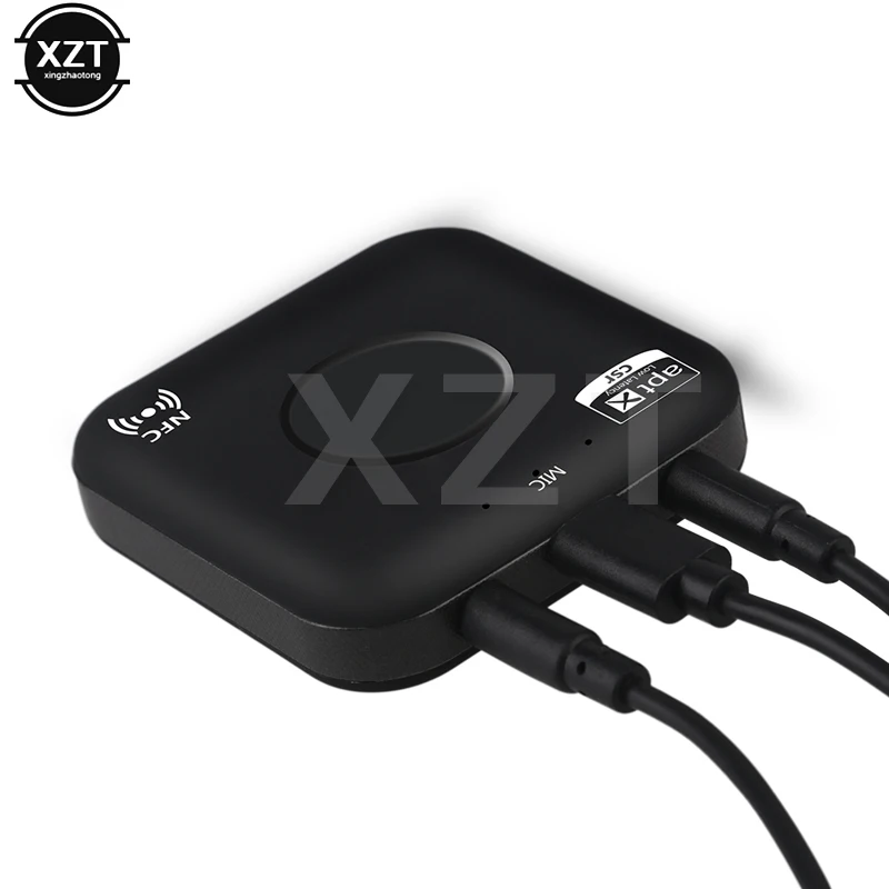 

B7 Plus Wireless Bluetooth 4.2 Receiver aptX LL Low Latency Dual port Audio Microphone CVC6.0 NFC music adapter For Laptop car