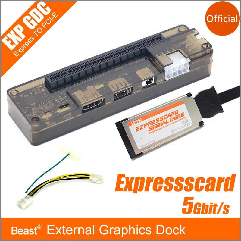 

PCIe PCI-E EXP GDC External Laptop Independent Video Card Dock / Notebook Docking Station Express card interface Version