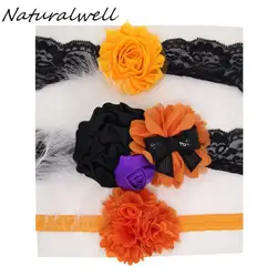 Naturalwell костюм для Хэллоуина для девочек Цветок ободки Дети Мода Волосы Бант милый праздник повязка лента луки HB349D