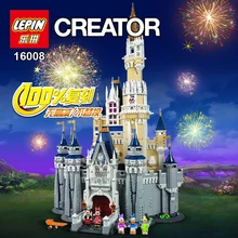 New lepin 16008 Creator series the Cinderella Princess Castle Disny Model Building Block classic Minifigures Toys for children