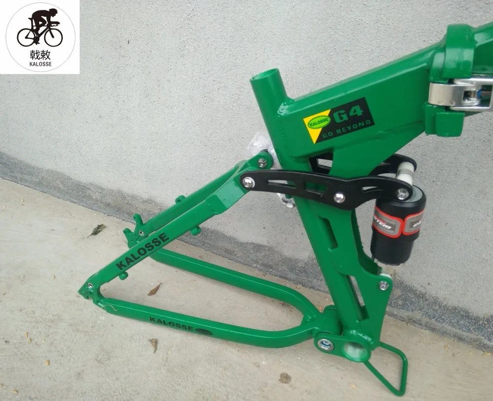 Best Kalosse   mountain  bike frame  DIY  colors  Soft-tail  Folding    26*17inch 165mm travel  mountain bicycle  frame 8