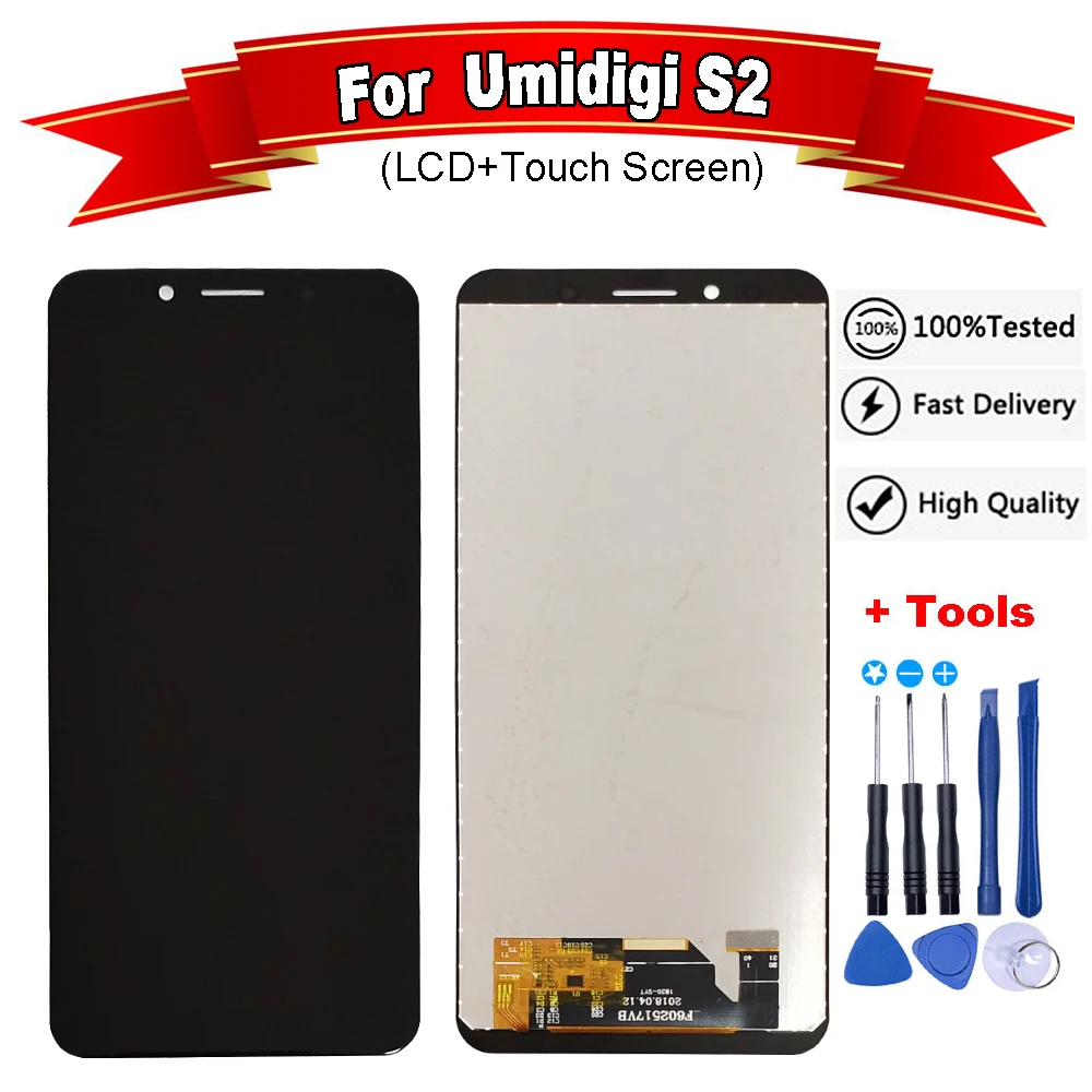 

6.0"inch For UMIDIGI S2 F602517VB LCD Display+Touch Screen Digitizer Assembly LCD+Touch Digitizer For UMIDIGI S2+Free Tools