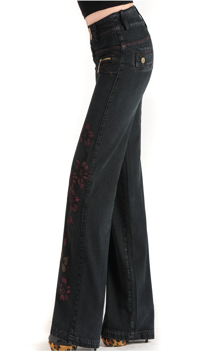 womens plus size wide leg jeans