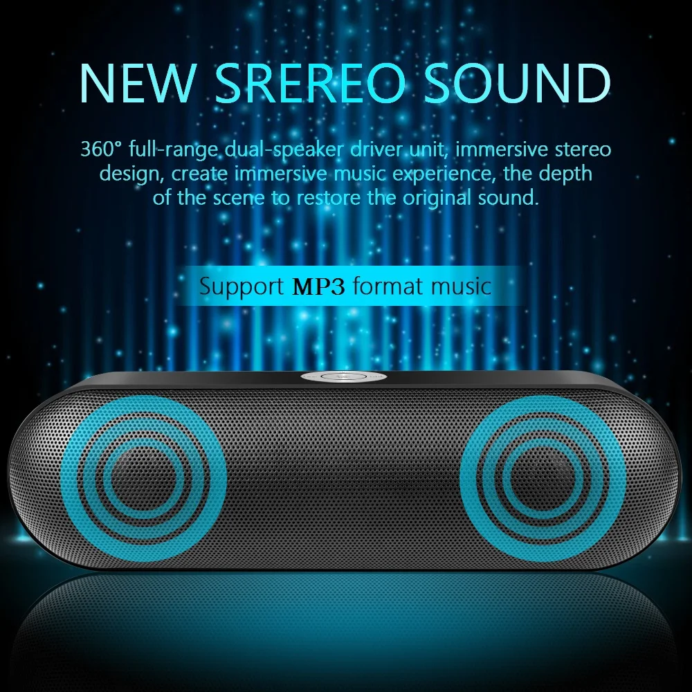 Bluetooth Колонка TOPROAD компактная портативная с поддержкой TF AUX USB|Портативные