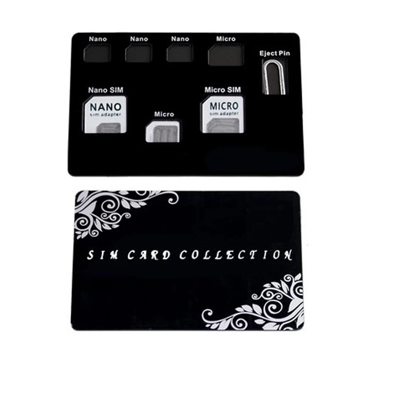 Тонкий SIM держатель для карт и MicroSD чехол для хранения и lphone pin в комплекте