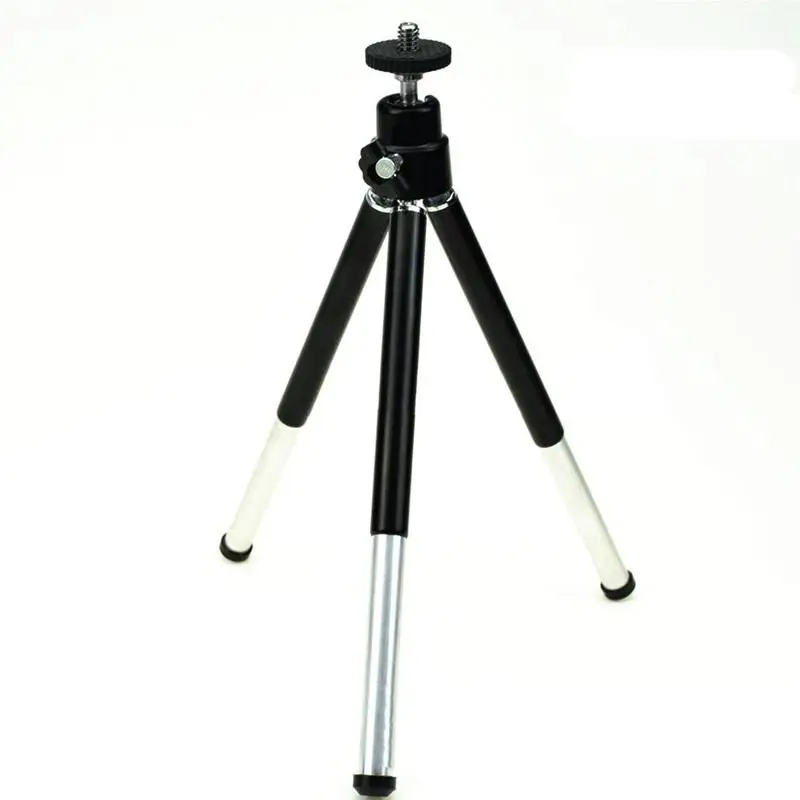 

small tripod Mobile phone metal head Camera self-timer mini tripod Aluminum alloy tripod Desktop two-section