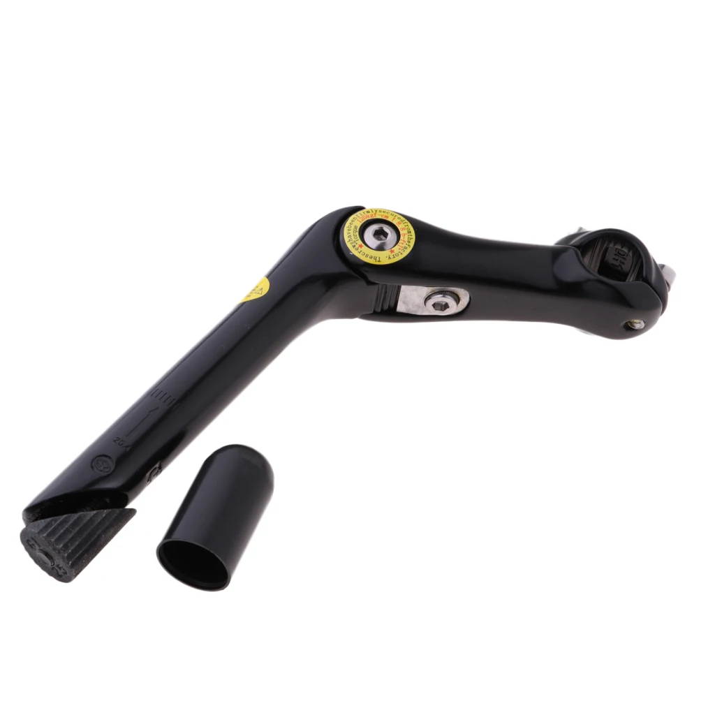 Adjustable 0-90 Degree Aluminum Alloy Bicycle Handlebar Stem Riser Adapter Extender Replacement for Road Mountain Bike MTB BMX
