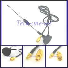 1090 МГц Антенна MCX Разъем 2.5dbi получает ADS-B антенна с магнитной базой RG174 1 м+ MCX мама к SMA папа разъем адаптера