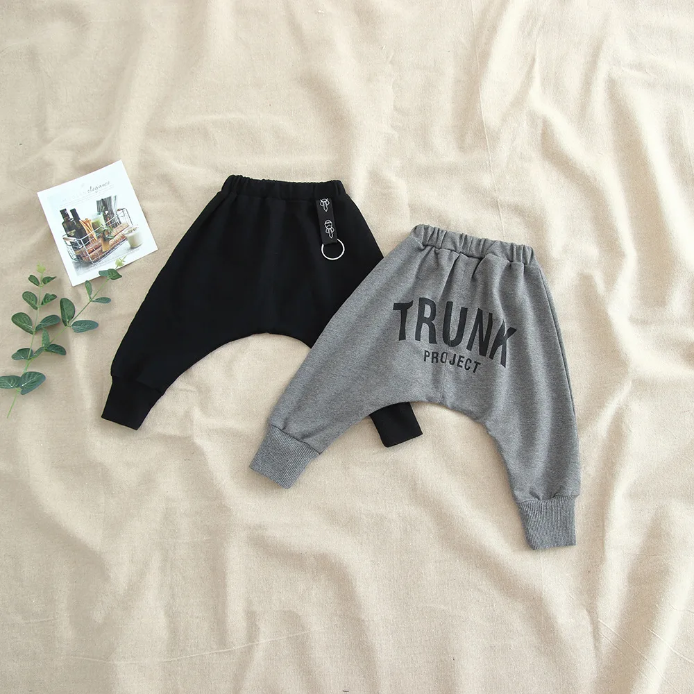 2018 new arrival boys harem pants letters kids autumn long pants 