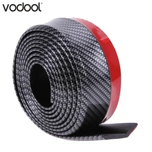 VODOOL 2,5 м * 5 см карбоновое волокно текстура резиновый автомобильный бампер полосы автомобиля внешние аксессуары передний бампер губы украшения полосы