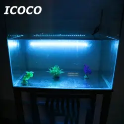 ICOCO см 18 см водостойкий аквариумный свет 5050SMD RGB светодио дный светодиодный аквариумный аквариум погружной свет лампа с пультом