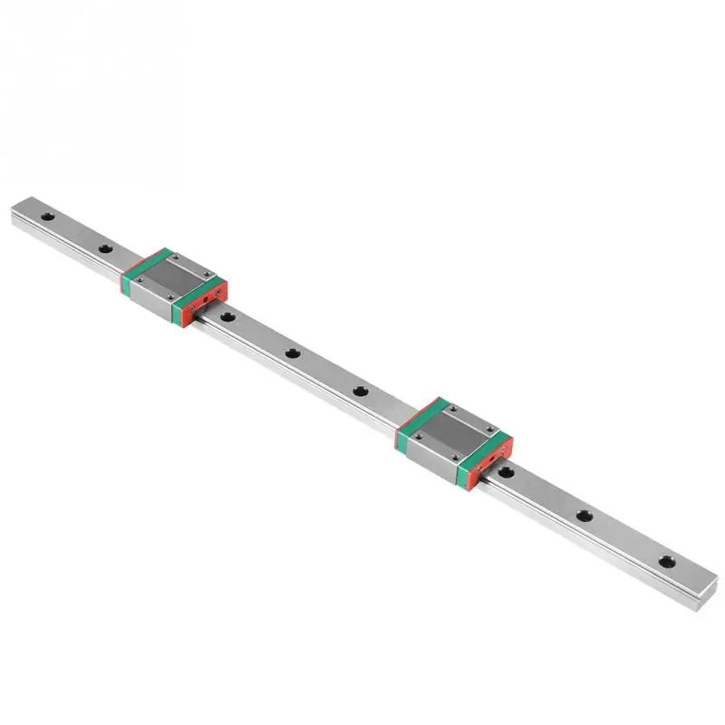 

400mm/15.7in Steel High Accuracy Miniature Linear Sliding Rail Guide with 2 Blocks Tools Accessory