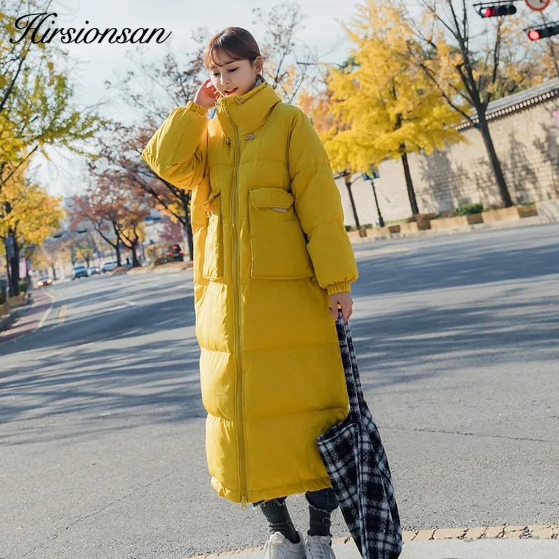 Hirsionsan Winter Coat Women 2018 Korean Loose Thick Warm