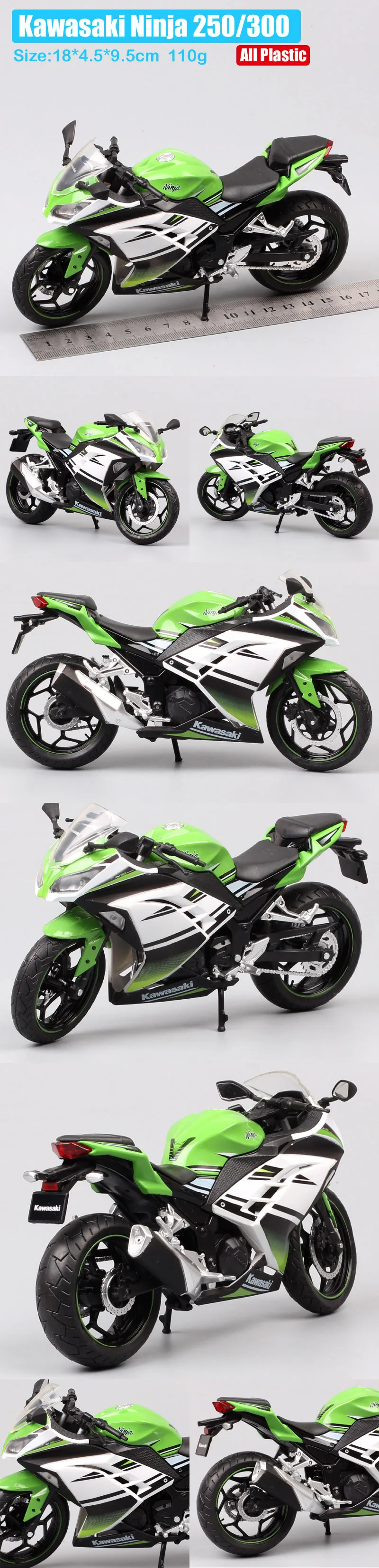 1/12 automaxx 2013 Kawasaki Ninja 250R SE 300 гоночная масштабная мотоциклетная игрушка спортивный велосипед Diecasts& игрушечные транспортные средства модели игрушек реплики