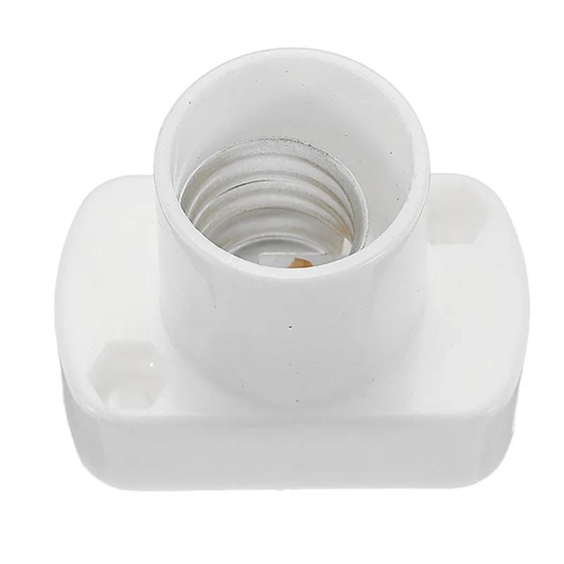 

Smuxi E14 Light Lamp Holder Socket White Rectangle Lamp Holder For LED Light Bulb AC250V Lampholder