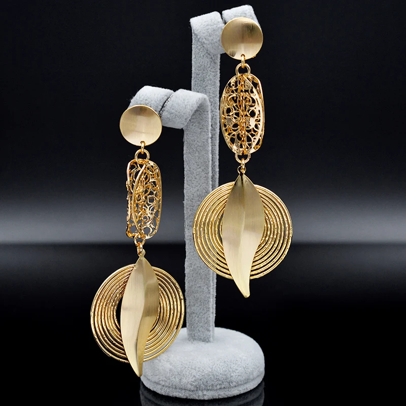 

ZEADear Jewelry Long Drop Dangle Earrings For Women High Quality Round Earrings For Party Birthday Jewelry Fashion Big Earrings