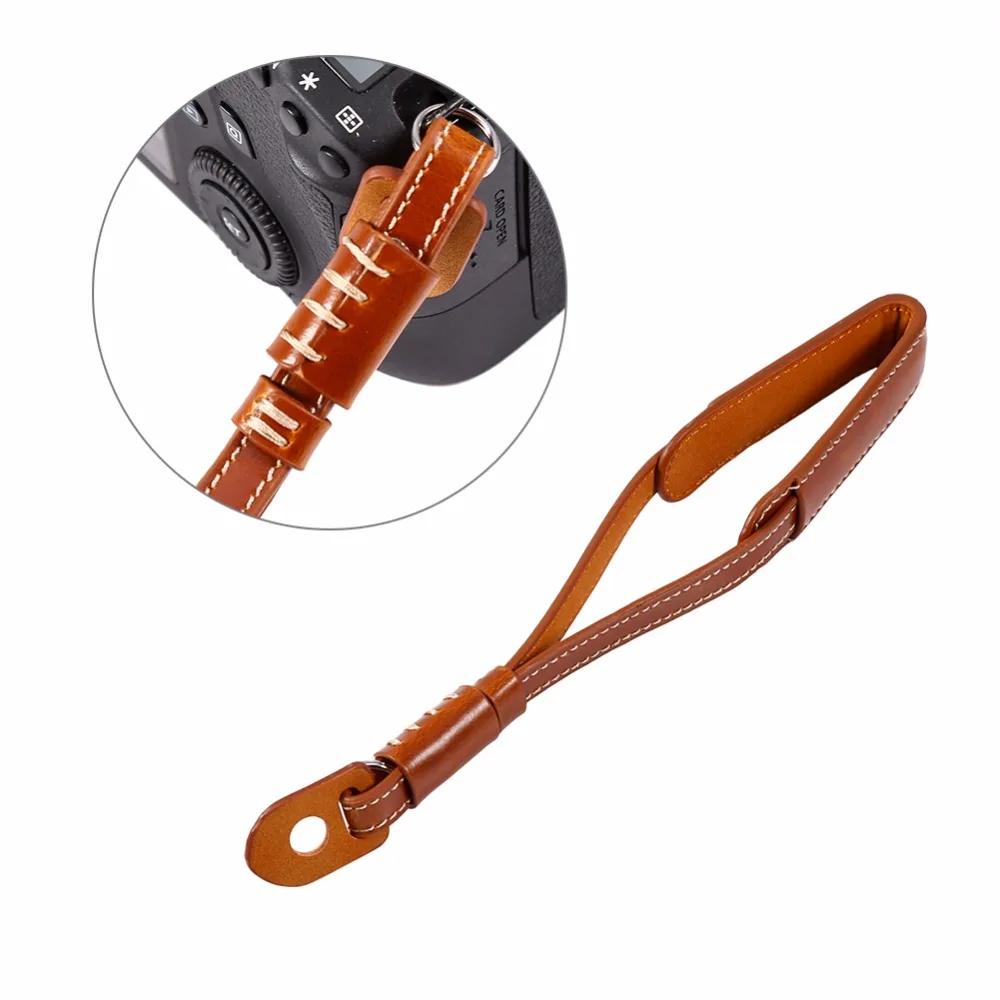 Buy Hand Wrist Strap PU Leather Camera Wrist Lanyard