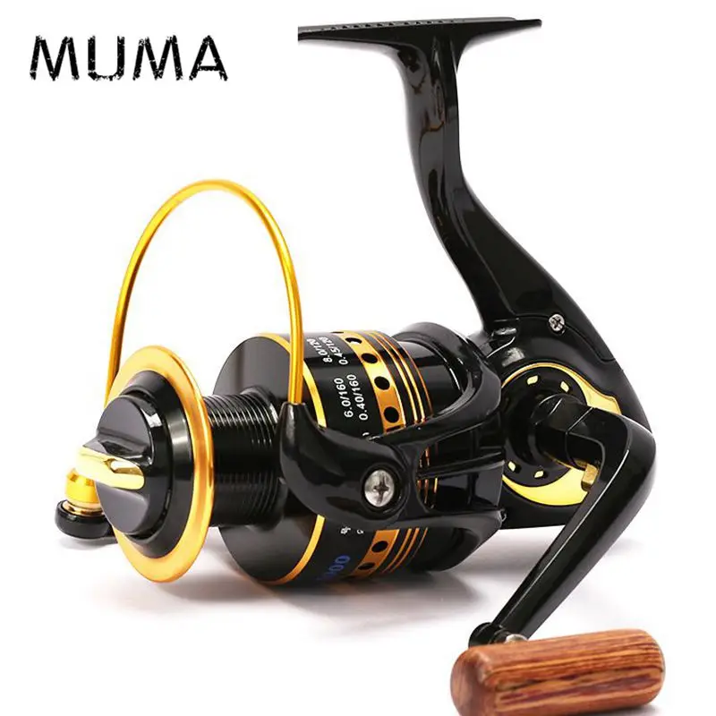 Muma спиннинговая Рыболовная катушка geart ratio 4 5: 1 Подшипники 11 + 1BB с металлической