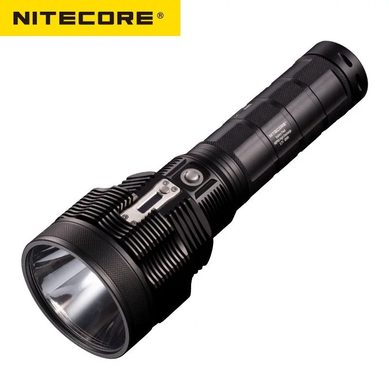 Goedkoop Zoeklicht NITECORE TM38 Cree XHP35 HI D4 MAX. 1800LM LED Torch 1400 meter oplaadbare LED Zaklamp met batterij