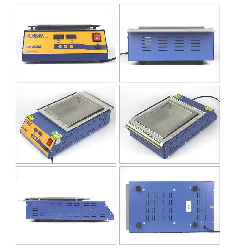 CM-200S бессвинцовый припой горшок цифровой дисплей 1500 Вт расплава олова 11,3 кг температура регулируемый для плавления олова печи квадратная, жестяная плита
