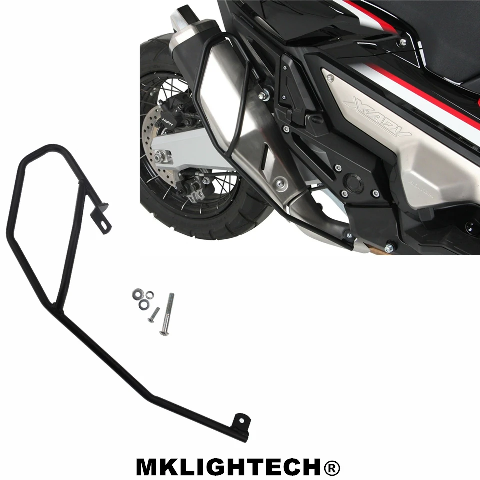 

MKLIGHTECH For HONDA XADV 300 750 1000 2017-2019 Motorcycle CNC Exhaust Pipe Bumpers Exhaust Pipe Protector Exhaust Pipe Guard