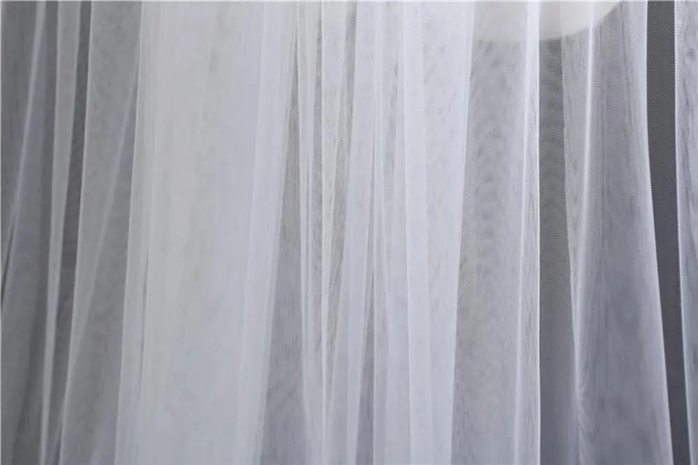 Элегантные свадебные аксессуары 3 метра 1 слой свадебная фата на гребне белая простая Фата для невесты с расческой свадебная вуаль Горячая