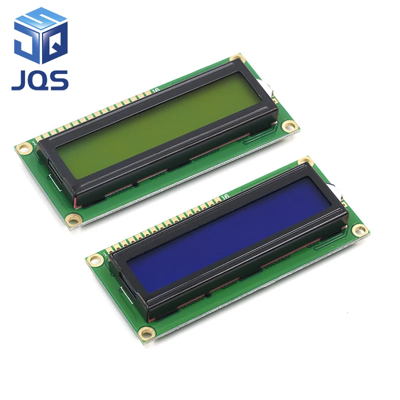 ЖК-дисплей 1602 1602 Модуль синий зеленый экран 16x2 символа ЖК-дисплей Дисплей модуль HD44780 контроллер цвет синий, черный; Большие размеры 34–43