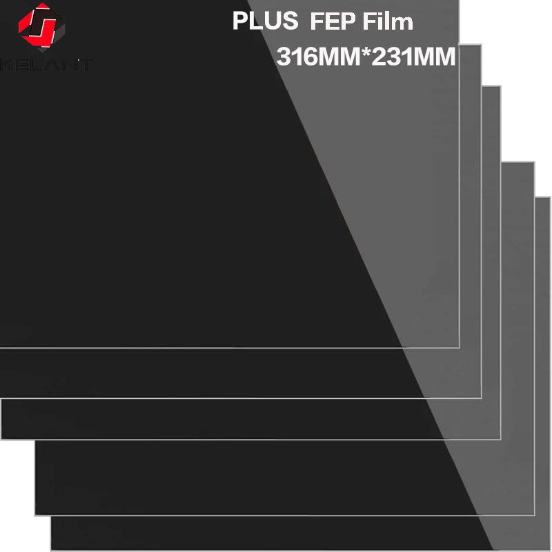 

5 Piece FEP Sheet/Film For Photon 3D Printer 0.15-0.2mm Fep 316x231mm for S400 3d Printer Impresora Filamentos parts accessories
