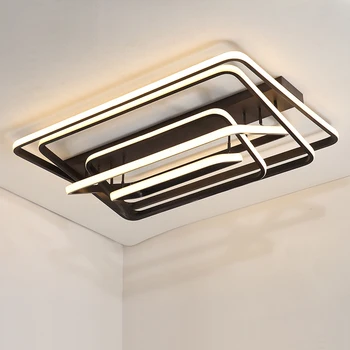 

Rectangle Modern led Ceiling Lights for Living room Villa hotel lobby high quality Ceiling Lamp Home Lighting plafonnier led