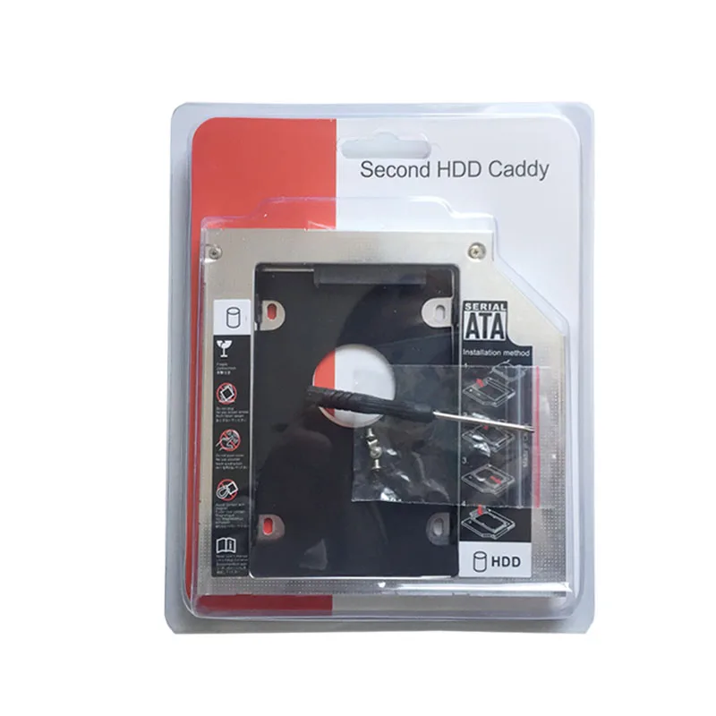 12 7 мм SATA 2nd жесткий диск SSD HDD Caddy для HP Probook 4510s 4530 6440b 6550b (подарок оптический диск) |