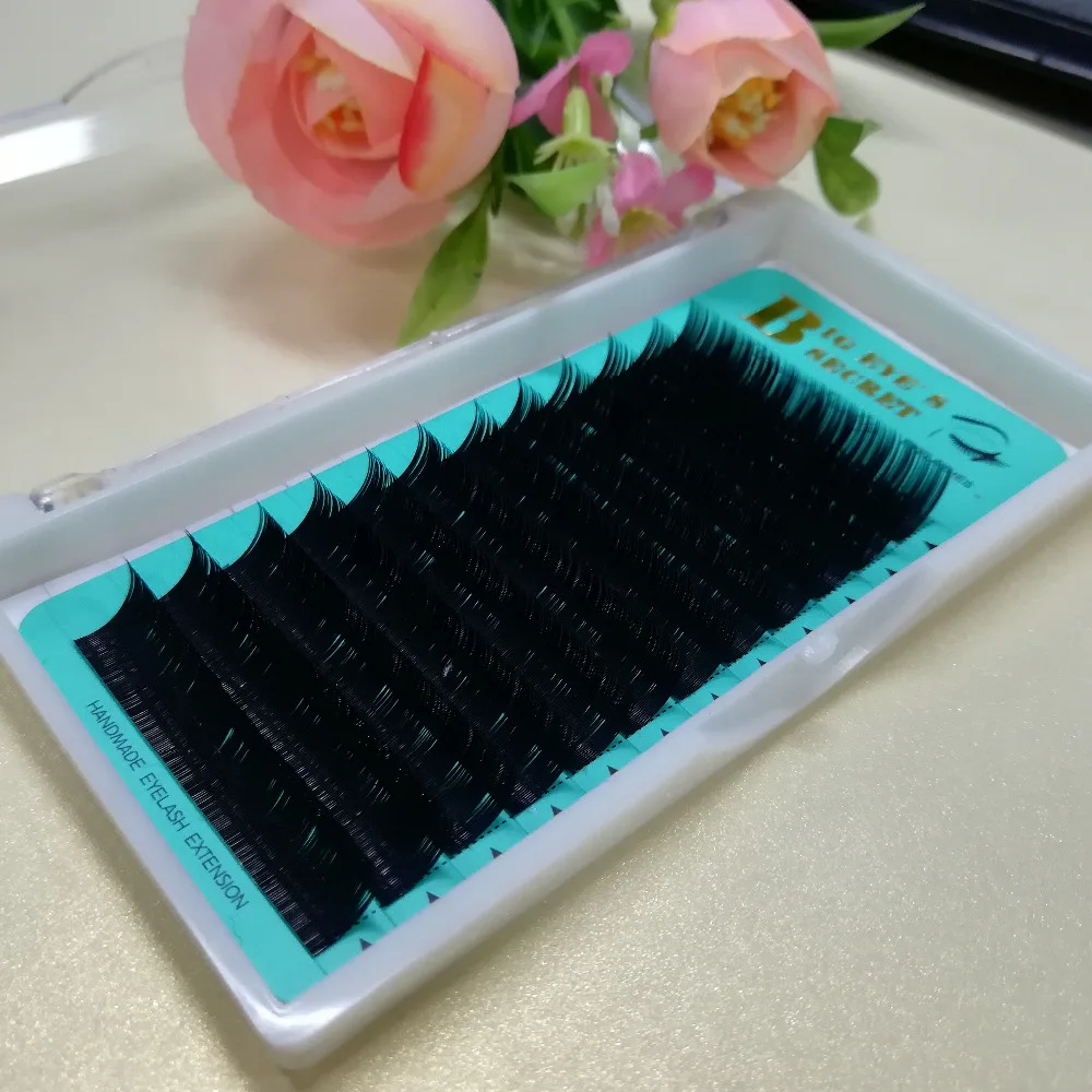 

C D L CURL Silk Eyelash Extension Nutural Long Individual Lashes 100% Hand Made False Eyelashes