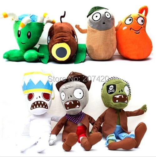 Special Price PLANTS vs. ZOMBIES 2 Soft Plush Dolls Stuffed Toy Kids Xmas Birthday Gifts 7pcs/pack