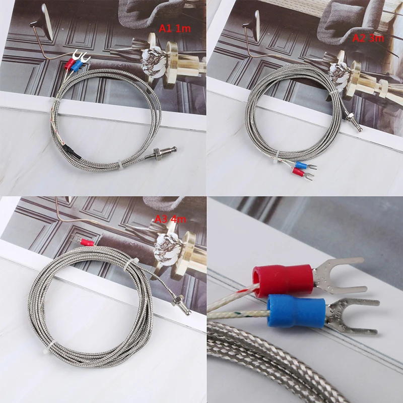

1Pc 0-800 Degrees Celsius Sensor Probe M8 K-type Screw Thermocouple Temperature Controller