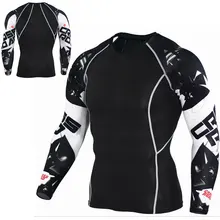 Мужская мышечная футболка быстросохнущая футболка для бега фитнес-спорт футболка для тренировок мужские джоггеры с длинными рукавами Термофутболка