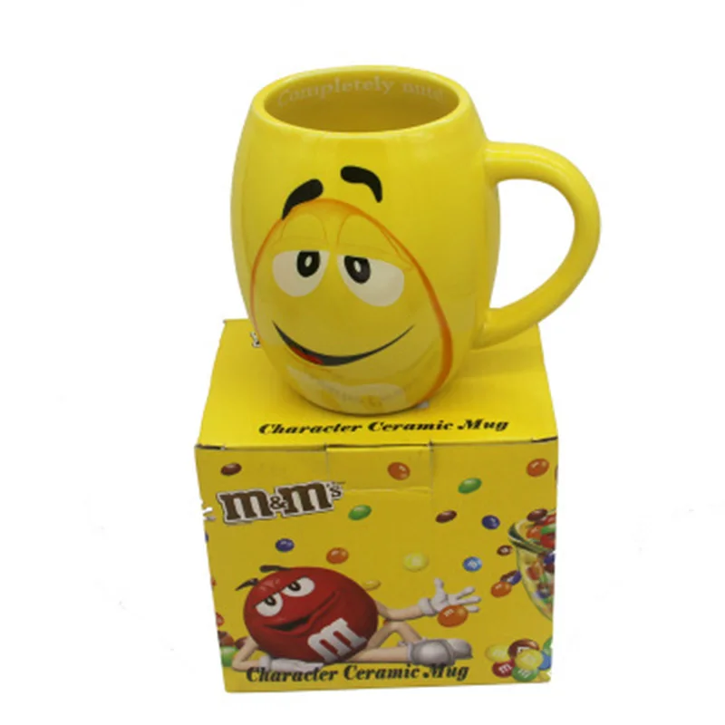 Новинка m& m кофейные кружки чашки для чая и кружки 600 мл Мультяшные милые выразительные знаки Большая емкость посуда для напитков рождественские подарки на день рождения