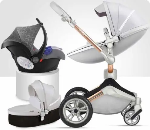stroller hot mom 2018 360 new car seat in avto grey color eko leather and cloth r pic