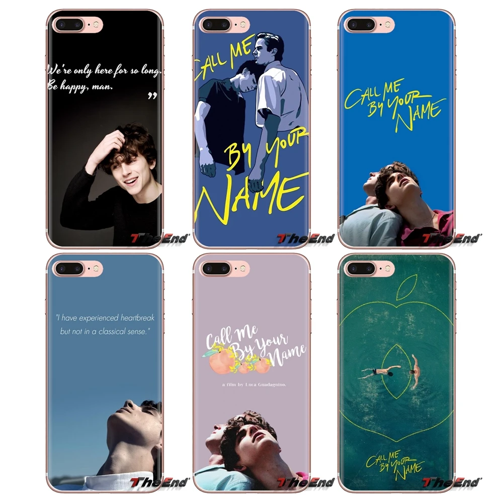 

For Huawei Mate Honor 4C 5C 5X 6X 7 7A 7C 8 9 10 8C 8X 20 Lite Pro Soft Transparent Shell Covers Call Me by Your Name