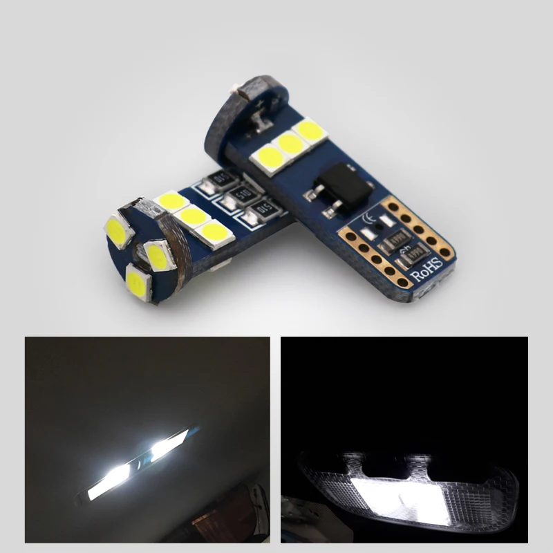 2 шт. автомобисветодиодный СВЕТОДИОДНЫЕ Лампы Canbus T10 W5W 194 12 В 3030 9 SMD | Автомобили и
