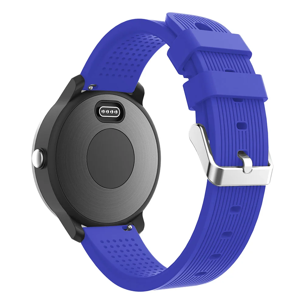 Мягкий силиконовый сменный ремешок для Garmin Vivoactive3 3 Vivomove HR, умный Браслет для Forerunner 645, музыкальный ремешок в полоску