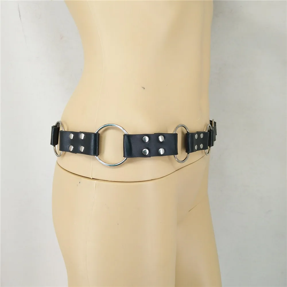 Leather Harness Women Waist Harness Bondage Leather Garter Belt Suspender Cage Body Pu Harness Belts For Women Body Pastel Goth