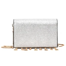 Новое поступление Роскошные модные мини Сумки Брендовая Дизайнерская обувь Для женщин Блёстки кожа Сумки на плечо мешок основной Femme De MARQUE